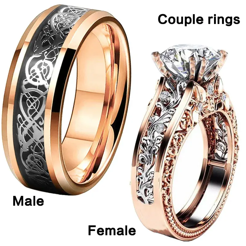Sweet and Romantic New Crystal Zircon Ring, Fashionable and Popular Women's Ring Couple Jewelry.