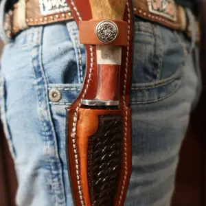 Deer antler handle knife