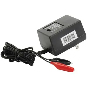 Upgi  Sealed Lead Acid Battery Charger - 6V/12V Switchable Single - Stage With Alligator Clips