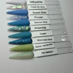 BLUES COLLECTION FOR NAILS ACRYLIC 1 onz 10 pieces