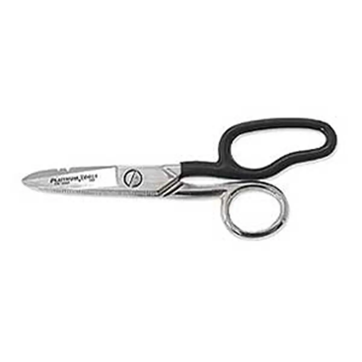 212 MAIN Platinum Tools 115-0284 Professional Electrician's Heavy Duty Scissor - 6 1/4L Serrated Teeth Blade, Ergonomic Design, Fatigue & Wrist Strain Reduction, 12 AWG Wire Cutting Hand Tool for Cycling & Outdoor Leisure