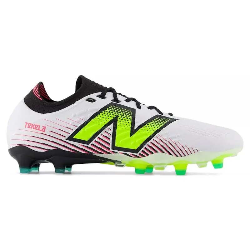 New Balance Tekela Pro Low Laced FG V4 United In FuelCell Pack Firm Ground Soccer Cleats Football Boots Low Cut Lightweight Control Shoes Lace-Up Elite Performance Cleats Synthetic Upper TPU Outsole Natural Grass Soccer Shoes Enhanced Ball Touch Adult