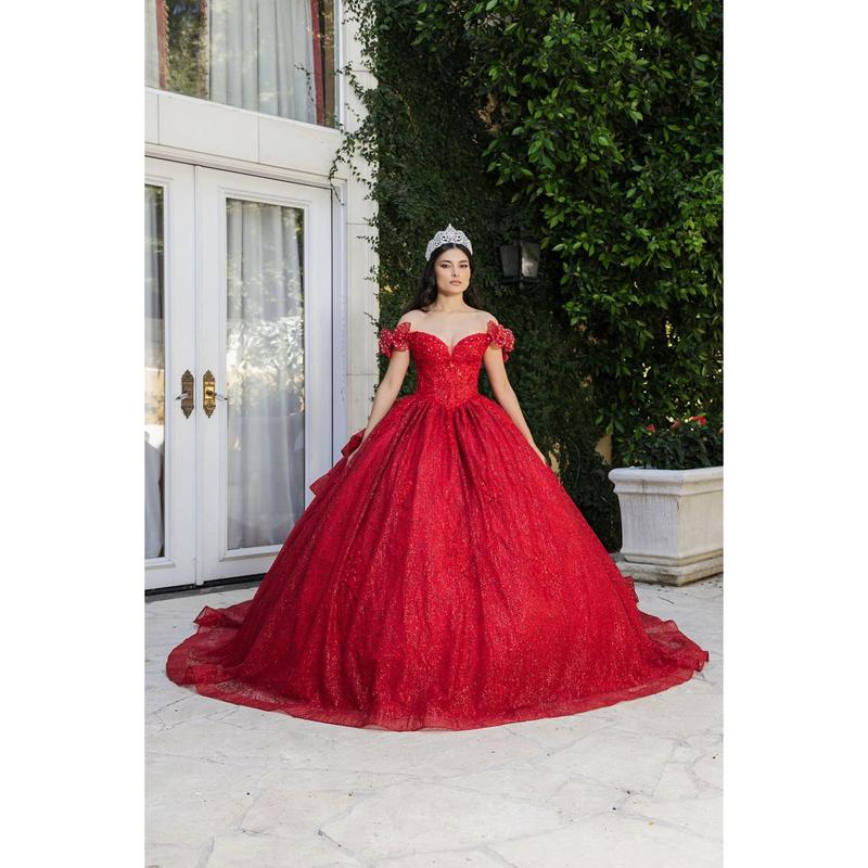 Sweet 16 Dress Off Shoulder Floral Lace Prom Ball Gown By Layla K LK265