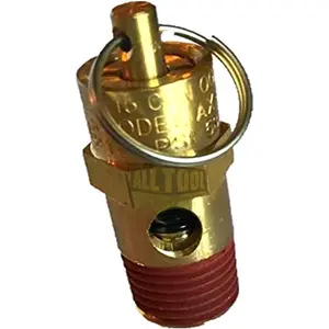 1/4" NPT 150 PSI 58 SCFM Air Compressor   Safety Valve, Tank Pop Off