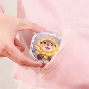 Ins Style Ocean Floral Personalized Cat Retainer Storage Box, Large Capacity Multifunctional Denture Box, Full Scene Orthodontic Retainer Box, Anti Slip Dirt Resistant Drop Resistant Protective Box