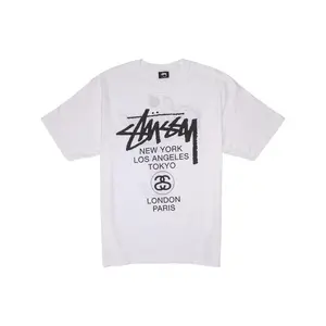 Stussy Men's World Tour T-shirt White, from StockX