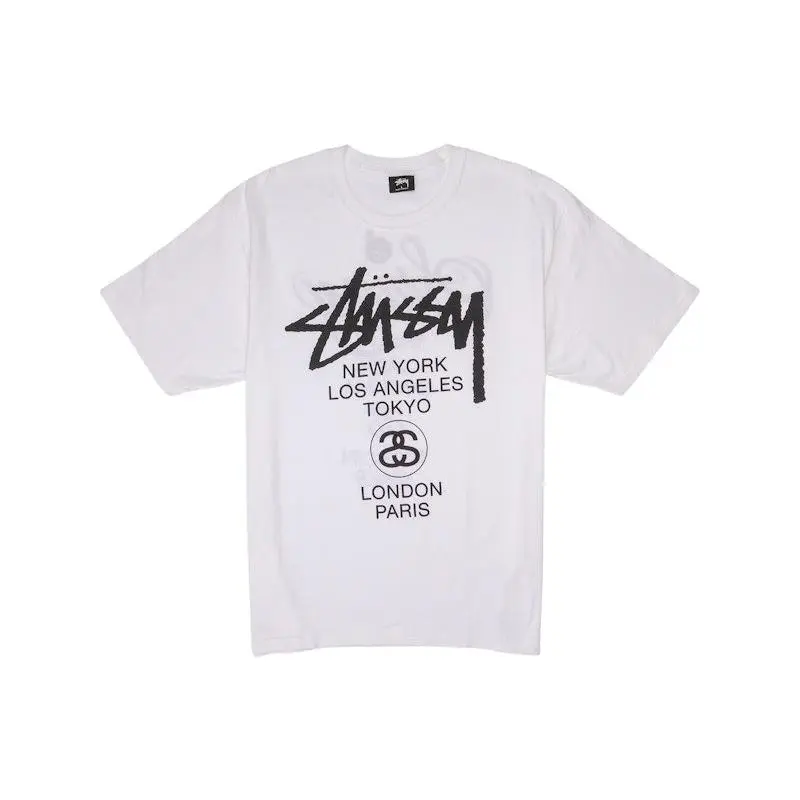 Stussy Men's World Tour T-shirt White, from StockX - TikTok Shop