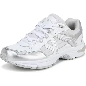 Vionic Womens 23Walk 2.0 Sneaker - White Silver Leather J0683L1100