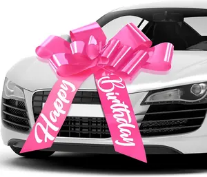 Happy Birthday  Bow 30 inch Big  Ribbon Bow Large  Wrapping Bow Giant Bow for  Decorative Huge Pull Bow for Christmas Party Birthday  Decoration