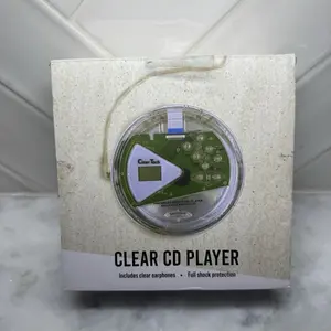 Cleartech Clear Cd Compact Disc Portable CD Player with Headphones New Sealed