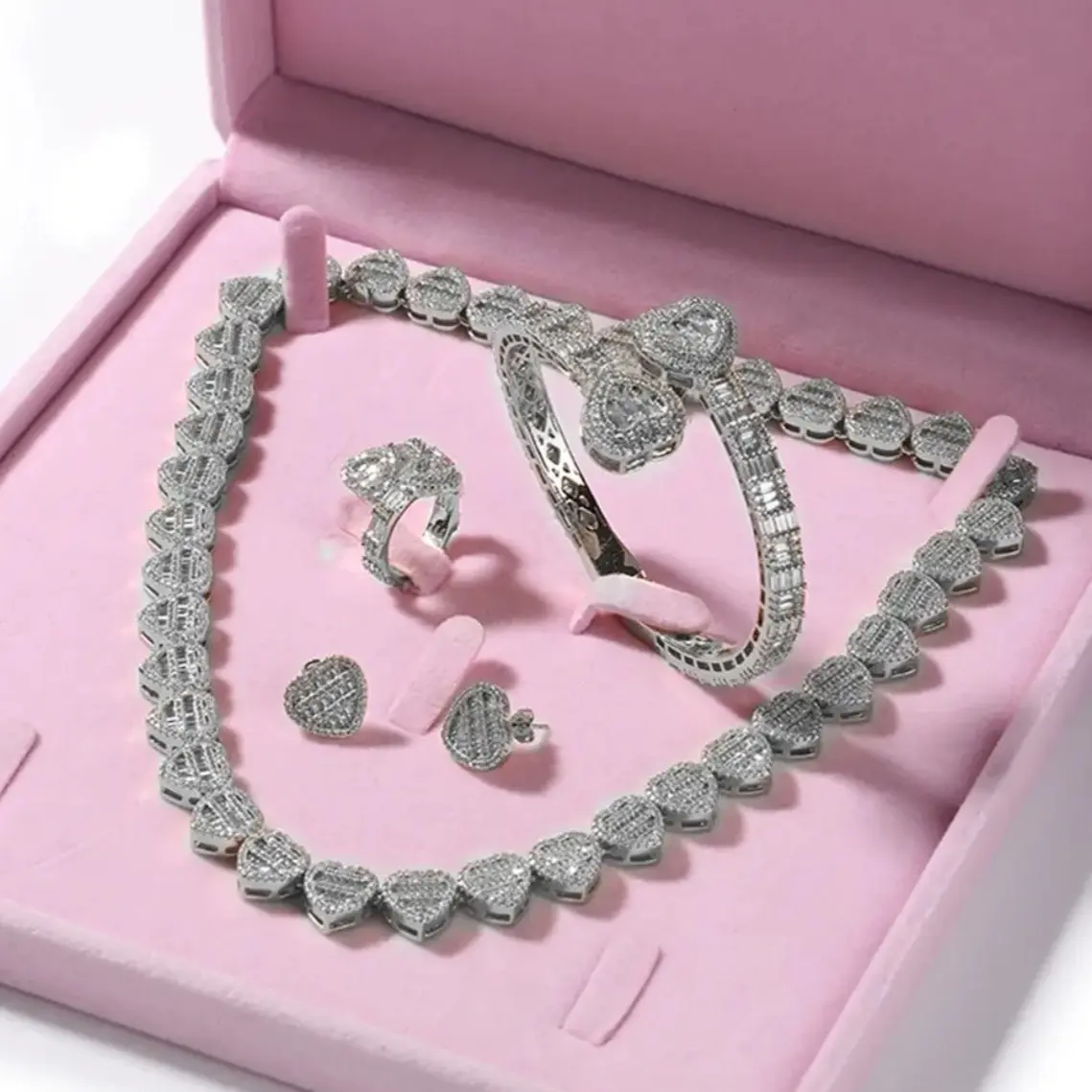 Baguette Heart Set