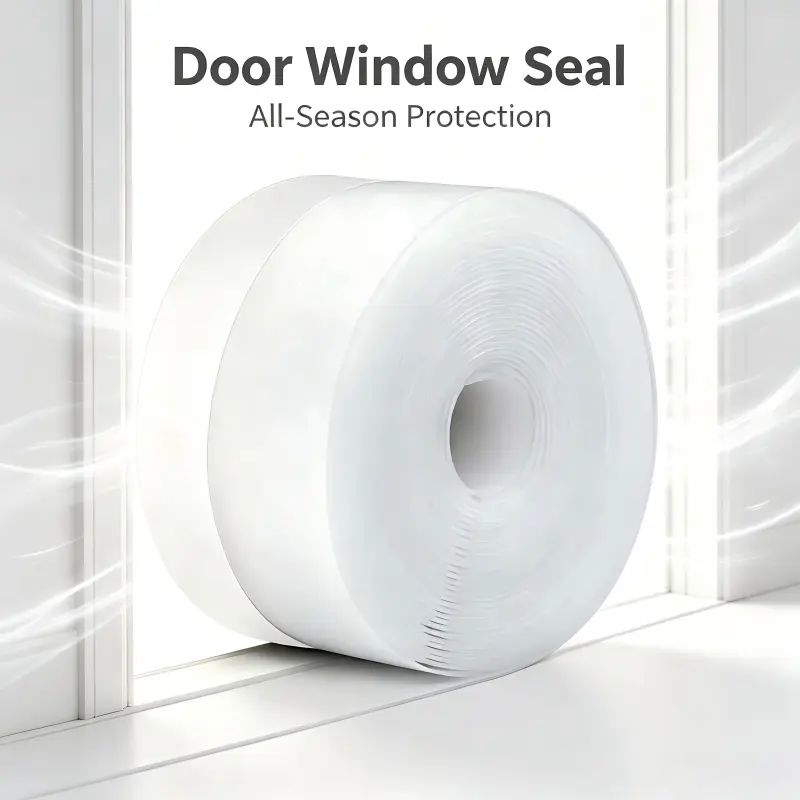 K-16.4Ft Stick-On Weather Stripping - 1.38in Width Flexible Draught Excluders & Seals, Draft Sealing Adhesive Insulation Tape for Windows, Apartments