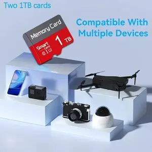 2-Pack × 1TB Memory cards and adapters, memory cards, Micro SD cards, flash memory cards, SD cards, memory cards for tablets/cameras/mobile phones/laptops/PCS/car audio/game consoles/audio - Store your files safely! Monitoring System tf