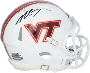 Michael Vick Virginia Tech Hokies Autographed Riddell Speed Mini Helmet - Fanatics Authentic Certified