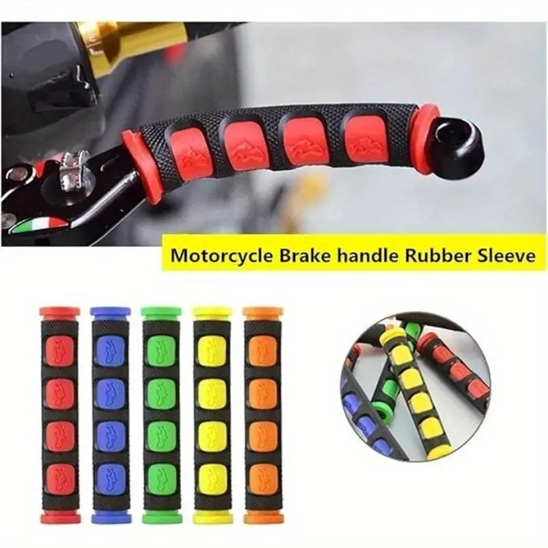 Soft Anti-Slip durable Brake Handle Silicone Sleeve Motorcycle Bicycle Protection Cover Protective Handlebar Accessories Handlebar Grip