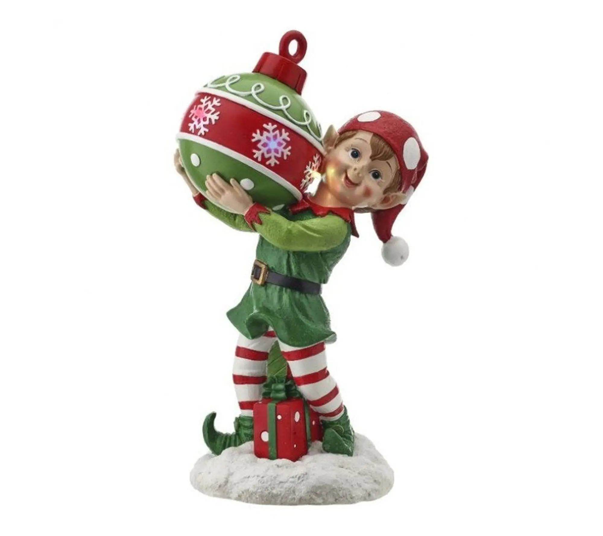 RC Home Decor-15" LED Lighted Elf Figurine Holding Ornament RC Home Decor-15" LED Lighted Elf Figurine Holding Ornament