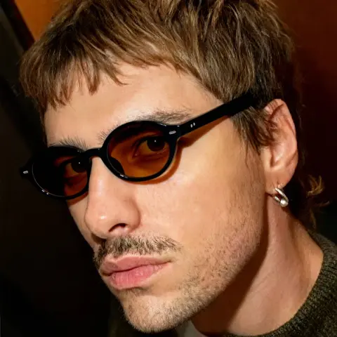 Men's Fashion Trendy Casual Sunglasses, Fashionable Sunglasses, Classic Retro Oval Frame, Metal Hinges, PC Lenses, Lightweight Durable, Casual Daily Use, All Seasons, Trendy Vintage Sunglasses