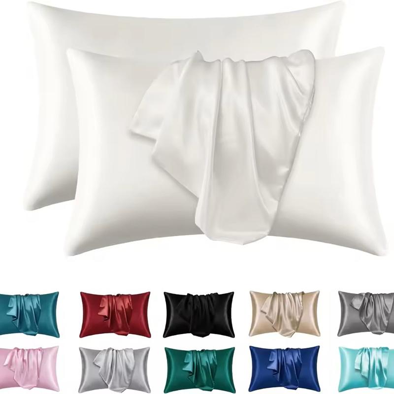 2pcs Boost Beauty Sleep Silky Satin Pillowcases – Cooling, Hair & Skin-Friendly, Easy-Care 2pcs Boost Beauty Sleep Silky Satin Pillowcases – Cooling, Hair & Skin-Friendly, Easy-Care