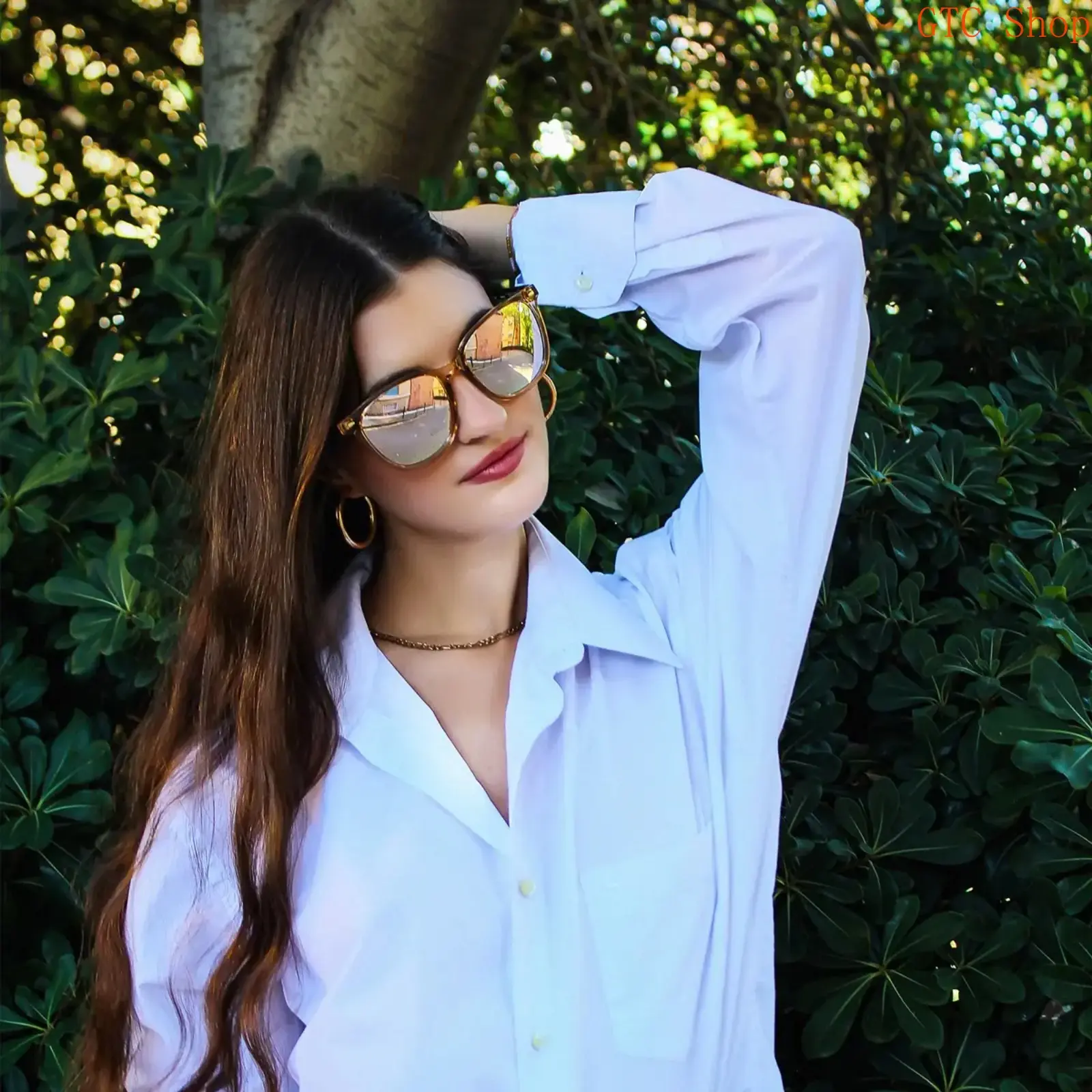 Trendy Polarized Sunglasses for Women - UV400 Protection, Big Frame Fashion Sunglasses Womens Polarized Trendy Oversized Sun Glasses  main image 4