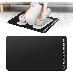Under Desk Elliptical Mat - Non Slip Peloton Bike Mat. Exercise Equipment for Peloton Bike, Exercise Bike, Small Exercise Mat for Desk Workout Equipment