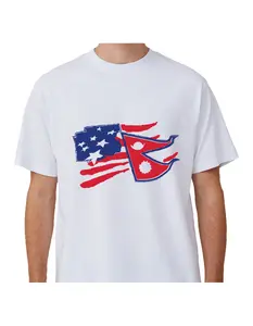 NEPAL-USA PRINT TSHIRT - UNISEX