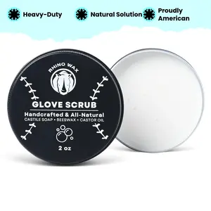 Rhino Wax - Baseball Glove Scrub 2oz - Deep Clean Your Baseball Glove or Softball Glove with Powerful Scrubbing Formula