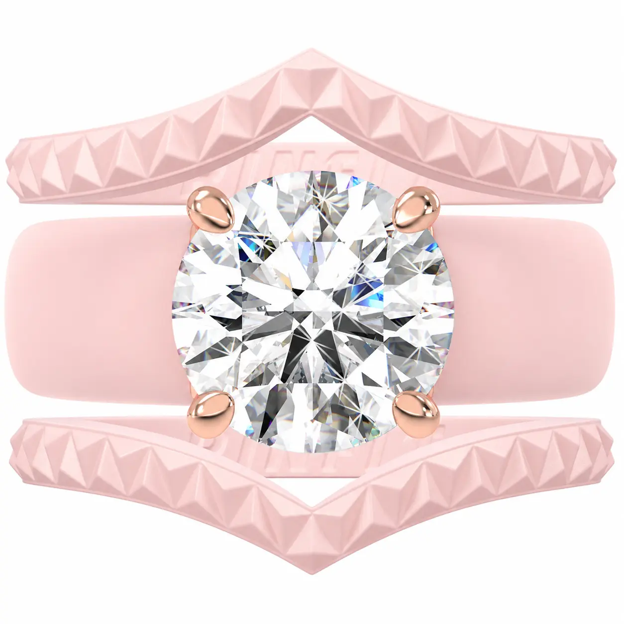 Silicone Ring Stackable Set – 7mm Round Solitaire CZ | Patented Design - GlowStone Collection