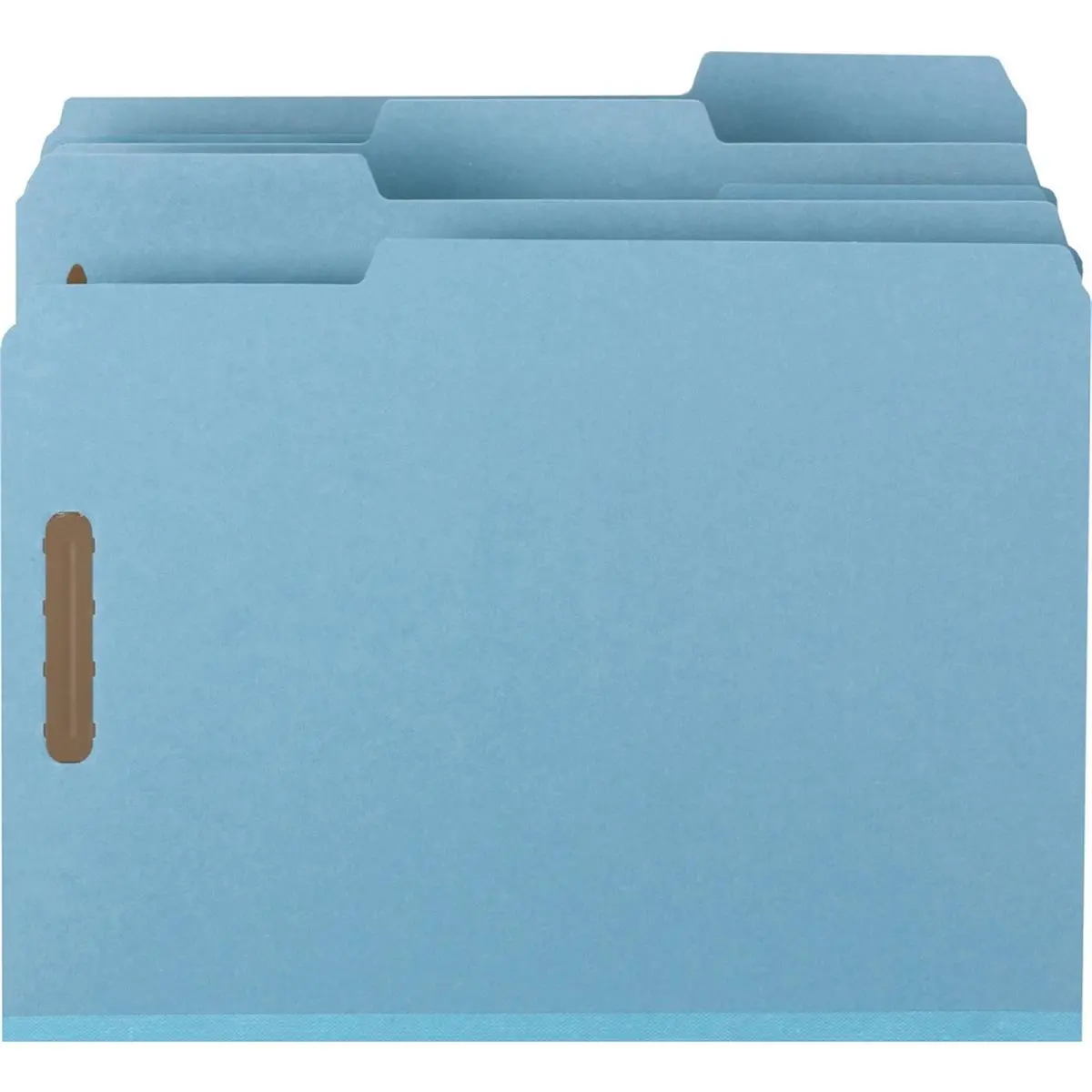 212 MAIN 100% Recycled Pressboard Fastener File Folders - Letter Size, Blue, 125-Sheet Capacity - Office Supplies Document Organizer