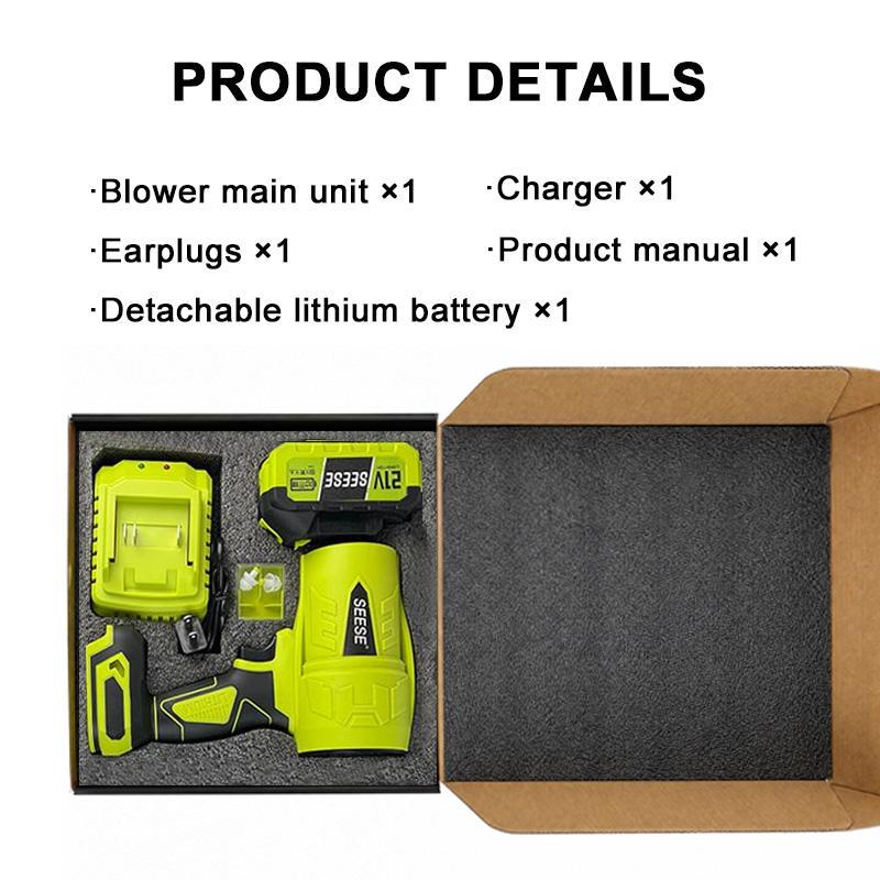 【FathersDayGift】SEESE Turbo Jet Blower,Leaf Blower, Violent Turbo Fan, Pure Copper Motor,Car Drying After Wash, Handheld Snow Blower,Cordless Turbo Power Air Duster,Home Improve,Garden Mainte Holiday gifts