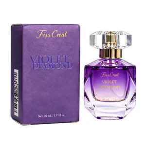 Violet Diamond Eau de Parfum for Women, 30ml Floral Gourmand Fragrance with Orange, Bergamot, Black Coffee, Jasmine, Vanilla, Patchouli & Musk, Long-Lasting Daily Scent