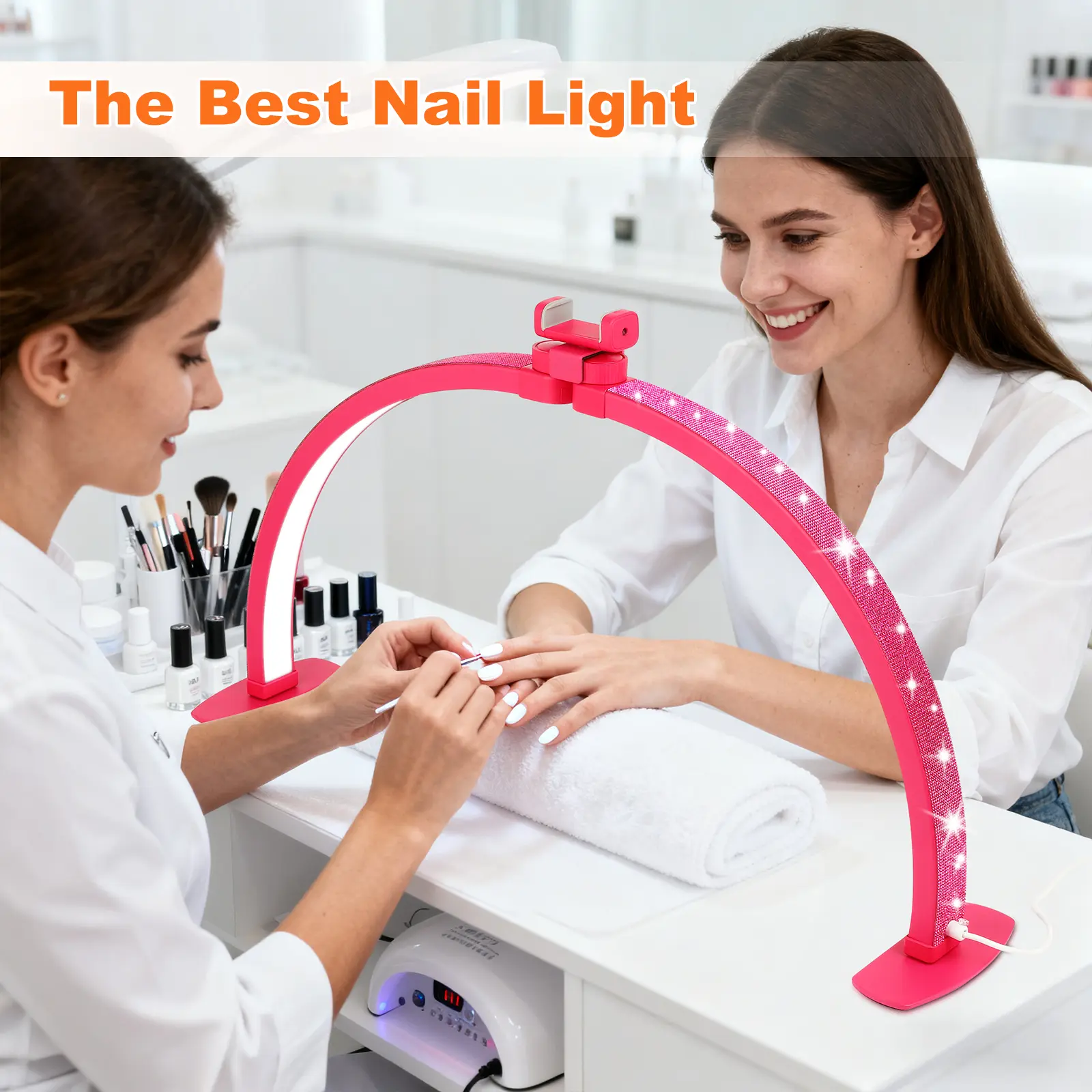 Barbie pink with diamonds