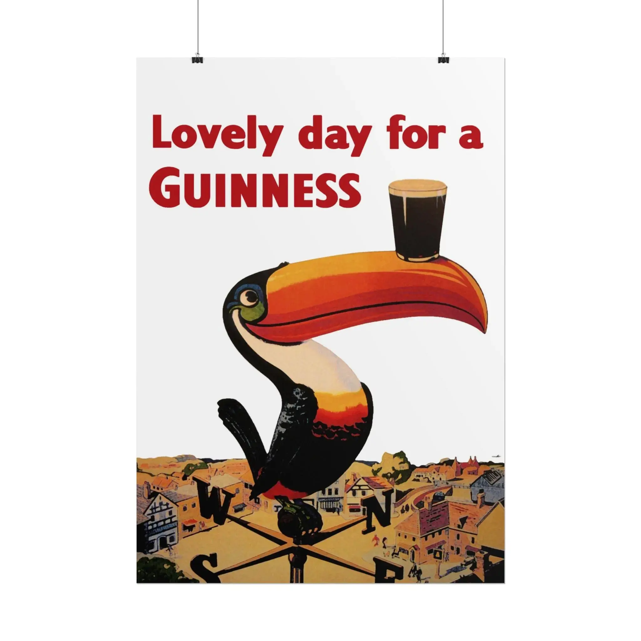 Guinness Toucan Poster Vintage Style Wall Art - Home Decor - Print Gift Unframed Poster