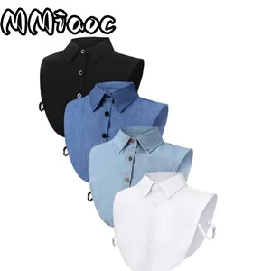4pcs Lightweight Commuting Shirt Fake Collar Fashion Ladies Decorative Shirt Fake Collar Casual Versatile Soft Thin Ins Simple for Business Activities Wedding Banquet