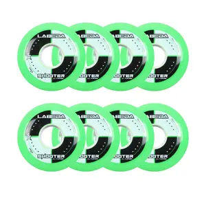 Labeda Roller Hockey Wheels - Shooter 68mm 83A Green (8-Pack)