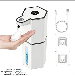 Smart Touchless Foaming Soap Dispenser, USB Rechargeable, Adjustable Foam Levels for Kitchen & Bathroom