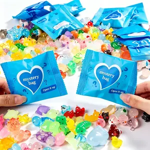 50/100PC Mysterious Resin Animals, Mini Cartoons, Small Cute Animal Models, Suitable For Dollhouse Decoration, Miniature Gardens And Gift Giving