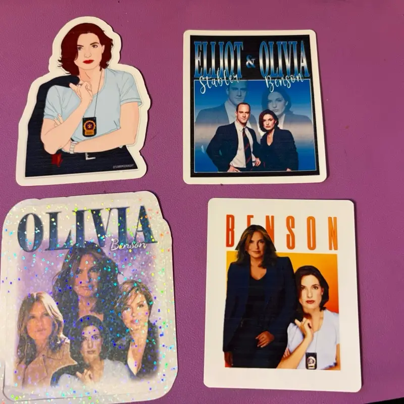 Olivia Benson: Law and Order SVU: Large Sticker Four Pack