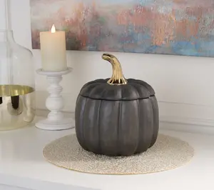 Martha Stewart 9" Stoneware Pumpkin Vessel