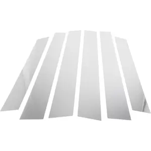 Door Pillar Window Trim Car Front Rear Left Right Side Anti Scratch Sticker Pillar Posts Door Outer Cover for Honda CRV Plastic Chrome Silver Tone  Pcs