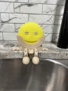 3D Printed Scrub Daddy Sponge Holder Drains Into Sink