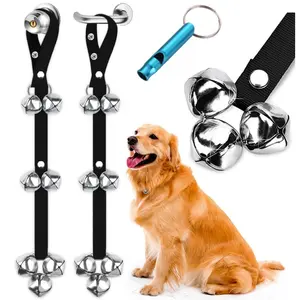 2 Pack Dog Doorbells - Adjustable Dog Bells for Potty Training with Keychain Attachment and Durable Design for Your Puppy