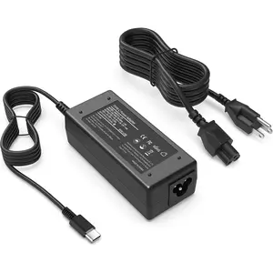 Universal 65W 45W Chromebook Charger USB C Laptop Charger Compatible with        Computer Type C Fast Power Adapter School