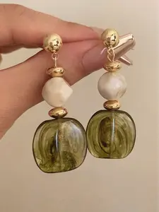 Asymmetrical  Drop Earrings – Long Pendant Statement Earrings,  Lightweight Fashion Jewelry for Women