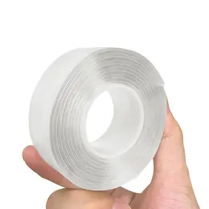 35mm Wide 3m Long 26mm Core Nano Double Sided Tape Heavy Duty Adhesive Mounting Tape Clear Tough Sticky Poster Wall Tape Wall Protector Crib Bumpers Multipurpose Tape Picture Hanging Strips for Home Office