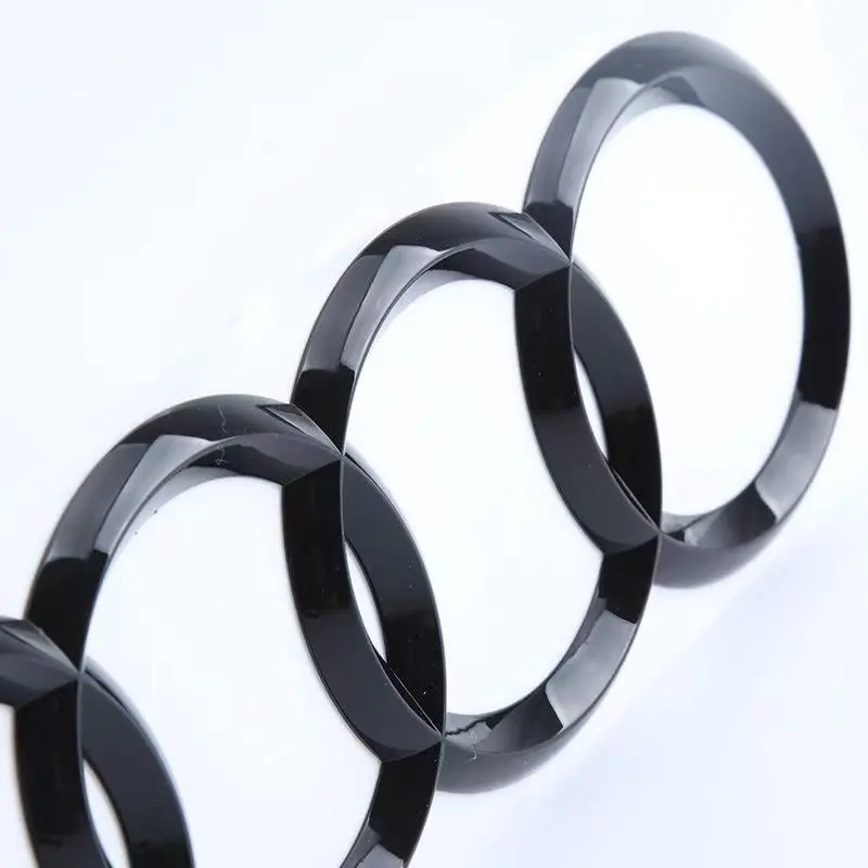 4 Rings ABS Car Front Hood Emblem Bonnet Rear Logo For Audi A3 A4 B8 8P A6 C7 A5 Q5 B7 B6 B9 SLINE QUTTRO RS Q3 Q7 S3 S4 S5 S6