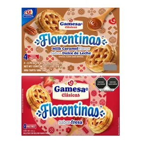 Gamesa Florentinas jam filled Cookies 1 box 4 packs