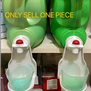 Set of 2 Laundry Detergent Cup Holders and Liquid Detergent Dispensers, Leak-Proof Design, Fits Various Bottle Sizes, Keeps Area Clean