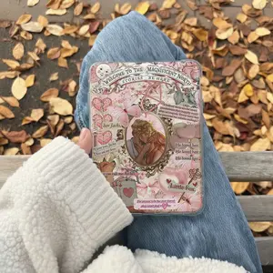 Romance Bookish Magnificent North  Kindle Insert for Clear Case – Aesthetic Book Lover Decor | Cozy Reading Accessory