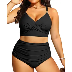 Aqua Eve Plus Size Two Piece Swimsuit - Women High Waisted Bikini Tummy Control Bathing Suit 2026 Swimwear  SwimWeek  summervibes