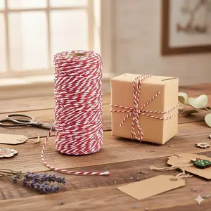 Eco-Friendly Braided Cotton Rope: All-Purpose DIY Craft Cord for Sewing, Gift Wrapping, Home Decor & Creative Weaving Projects. Thick, Natural Fiber Macrame Rope for Handmade Crafts.